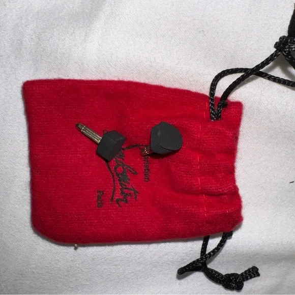 Christian Louboutin Black and Red Heels - Picture 7 of 11